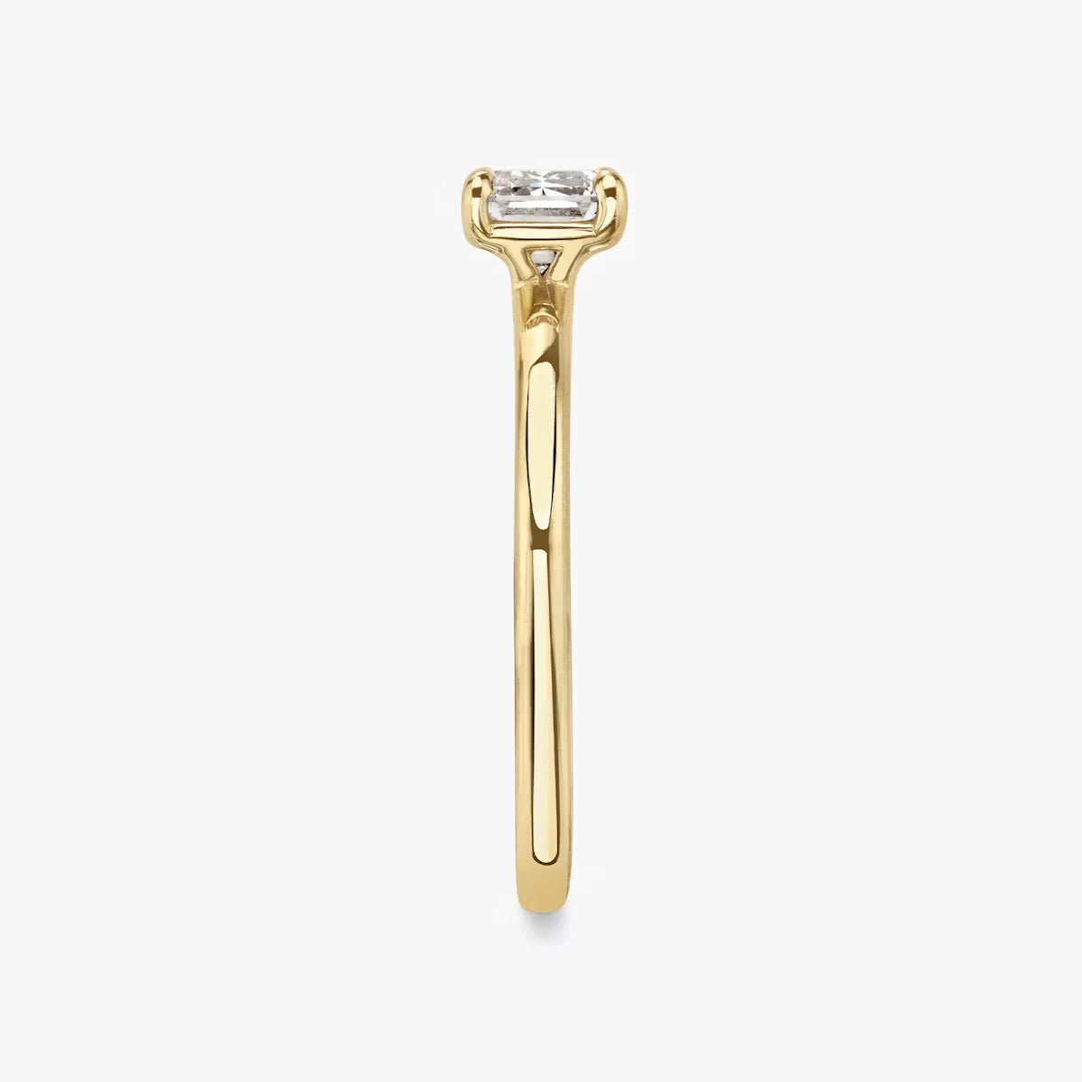 The Signature Emerald Yellow Gold Engagement Ring