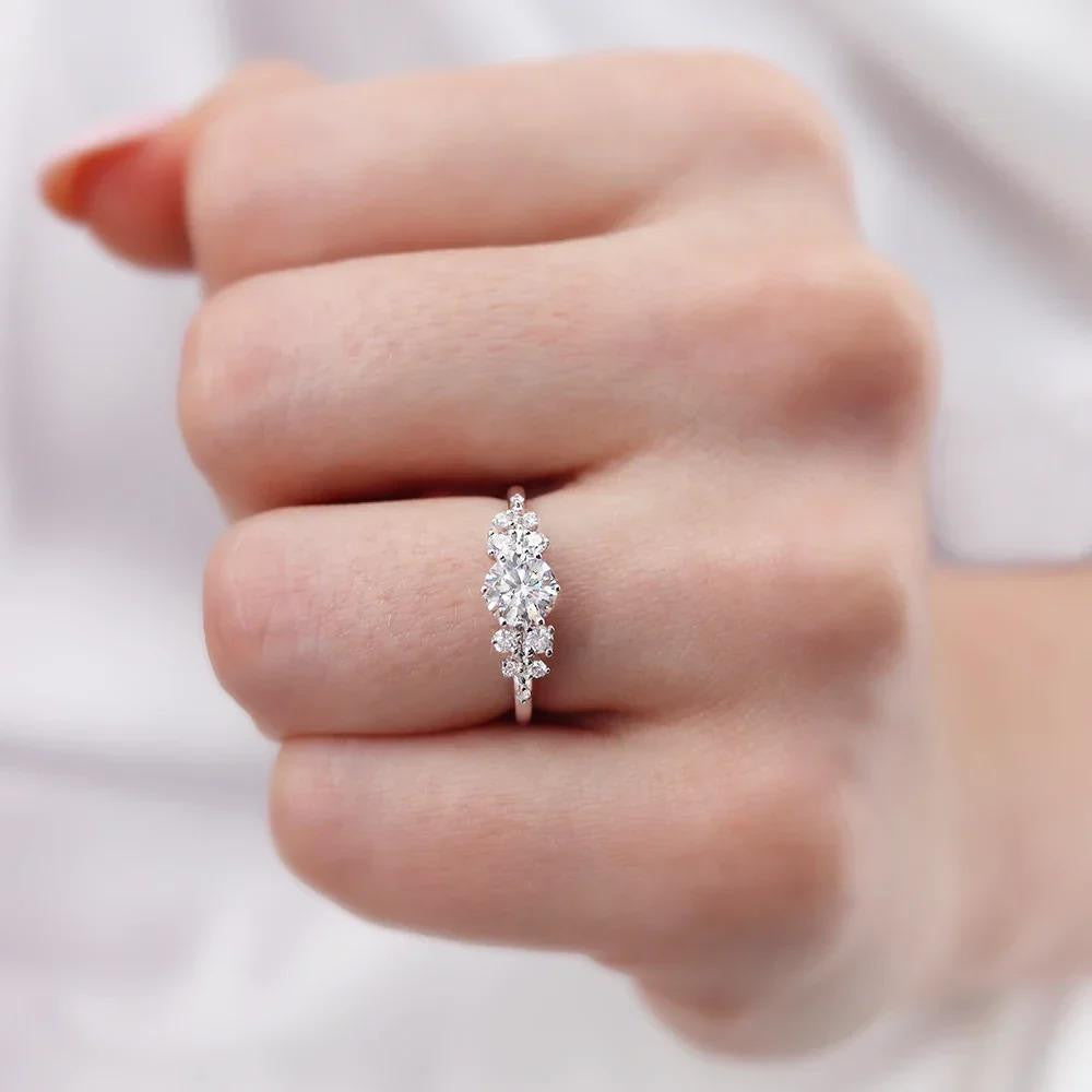 Celeste Round Cluster Ring