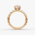 The Amour Eternity Marquise Yellow Gold Engagement Ring