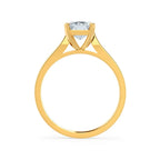 Emerald Elegance Lab Diamond Solitaire – 18k Yellow Gold