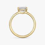 The Signature Emerald Yellow Gold Engagement Ring