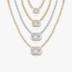 Bezel Solitaire Necklace