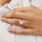Round Lab Diamond 6-Prong Platinum Solitaire Ring