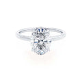 The Signature Oval White Gold Engagement Ring