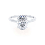The Signature Oval White Gold Engagement Ring
