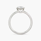 The Signature Bezel Emerald Yellow Gold Engagement Ring
