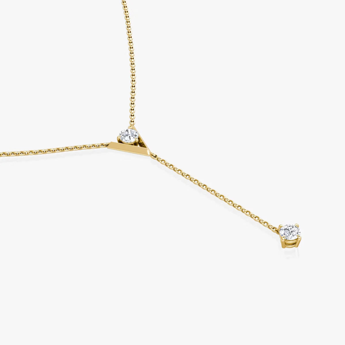 Emari V Duo Lariat Necklace