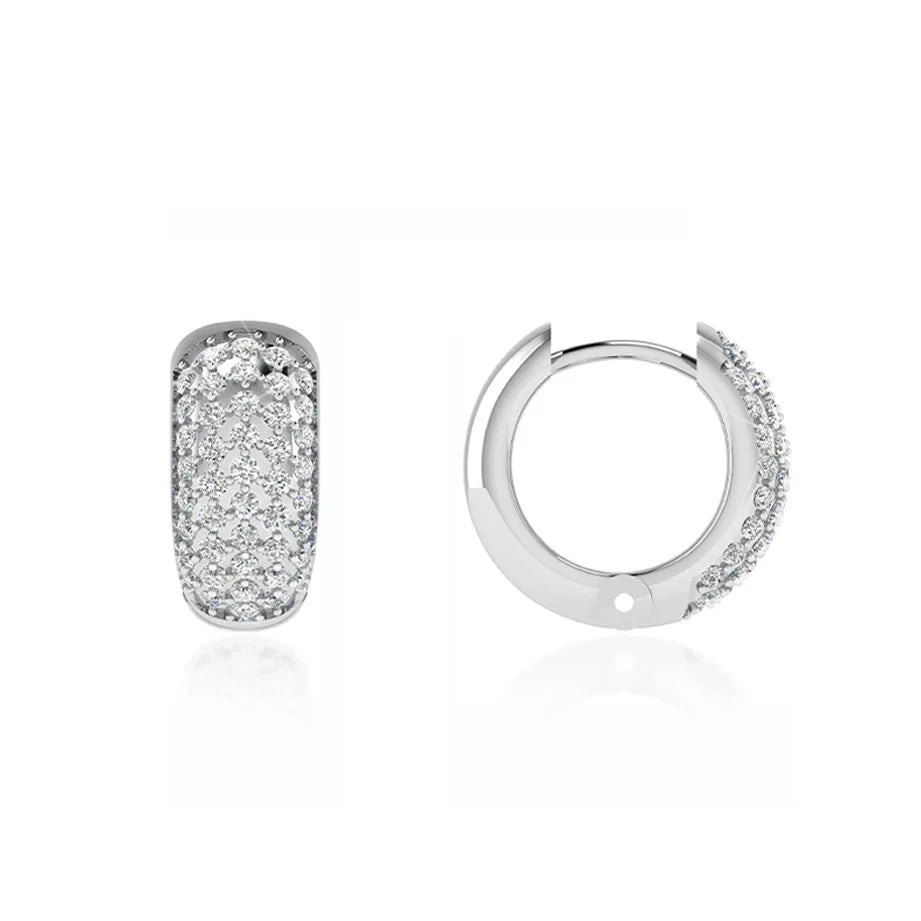 Radiance Lab Diamond Pavé Earrings 18k White Gold