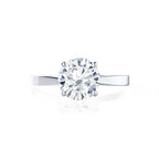 Tulip Solitaire Engagement Ring 14K White Gold