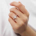 Oval Marquise Scatter Lab Diamond Ring
