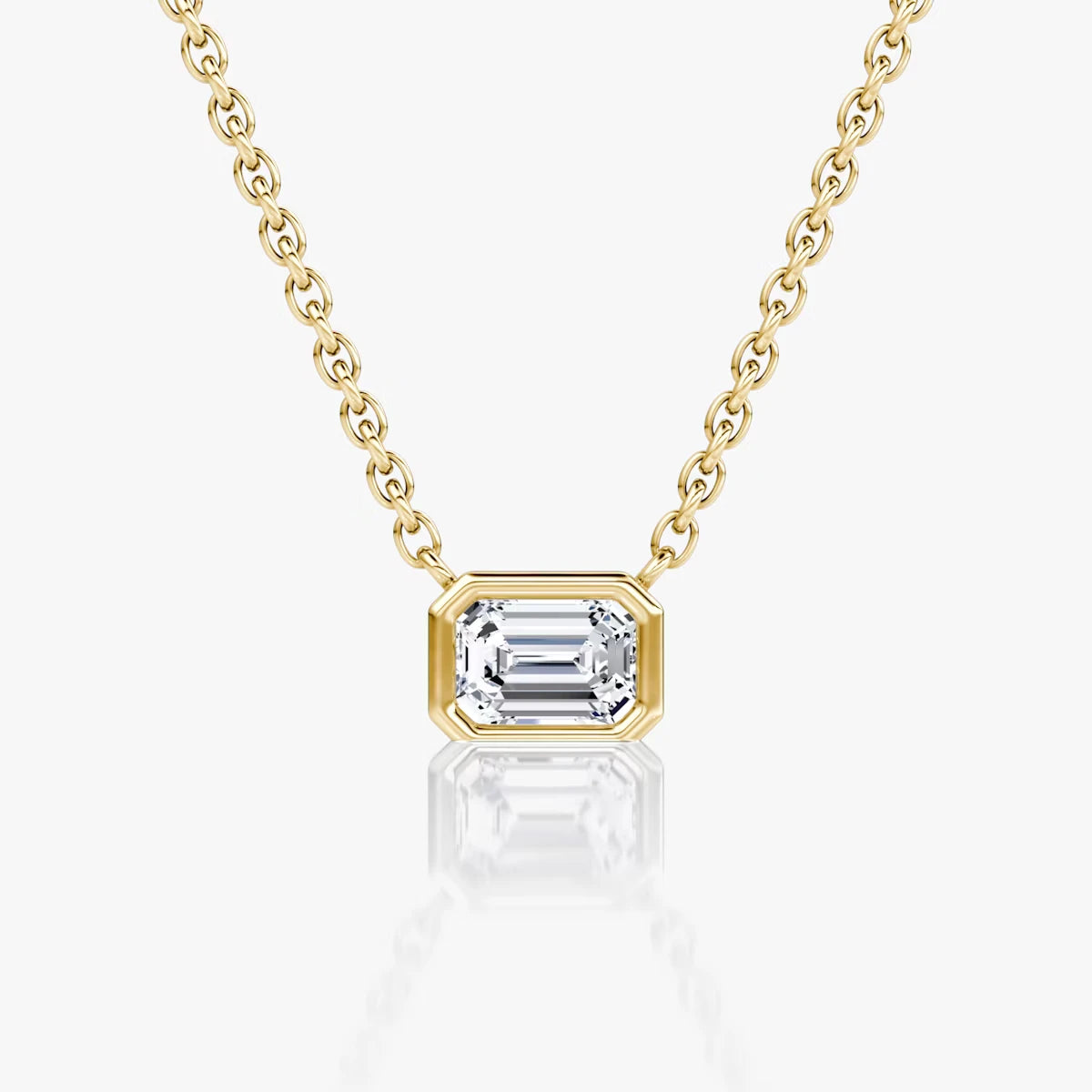 Bezel Solitaire Necklace