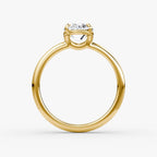 The Signature Oval Yellow Gold Engagement Ring