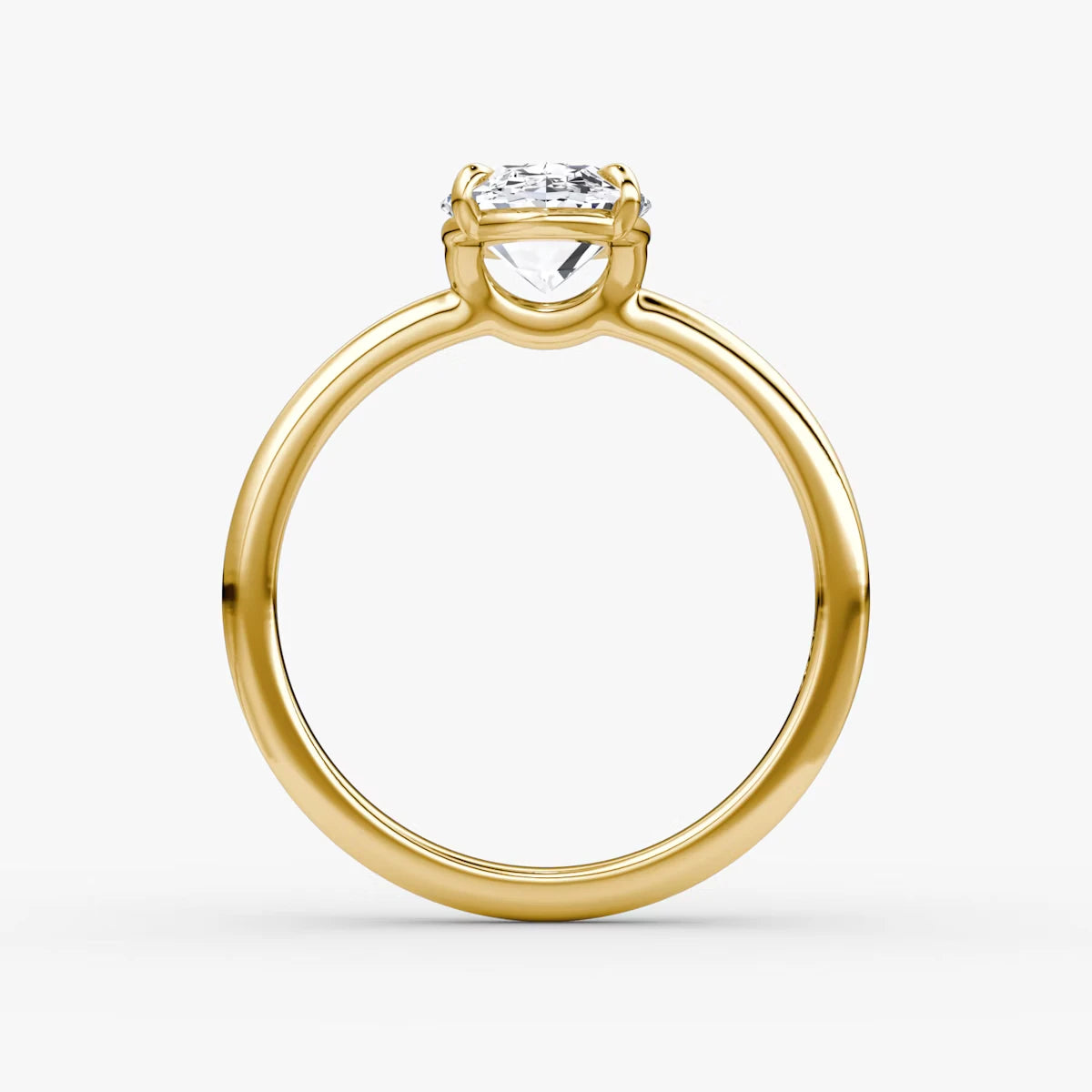 The Signature Oval Yellow Gold Engagement Ring