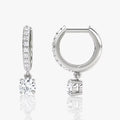 Solitaire Drop Huggie Hoop