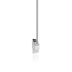 18k White Gold Necklace Featuring Marquise Petal Lab Diamond