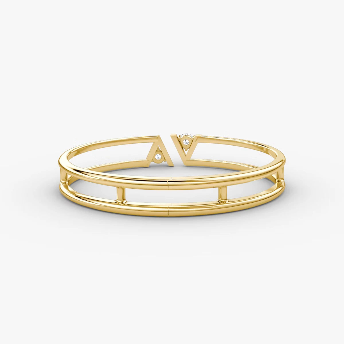 Emari V Double Row Bangle