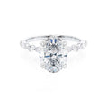 Oval Marquise Scatter Lab Diamond Ring