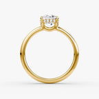 The Signature Oval Yellow Gold Engagement Ring