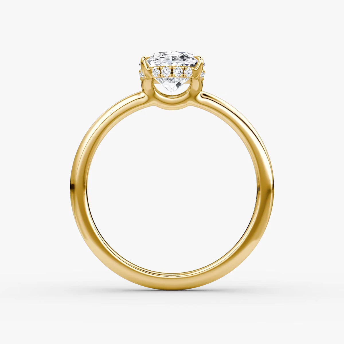 The Signature Oval Yellow Gold Engagement Ring