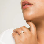 The Signature Bezel Emerald Yellow Gold Engagement Ring