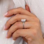 The Signature Oval White Gold Engagement Ring