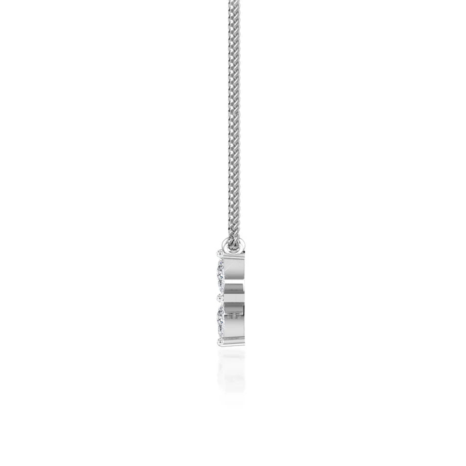 Marquise Diamond Flower Necklace