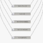 Solitaire Bar Necklace