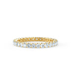 Round 18k Yellow Gold Pavé Eternity Band