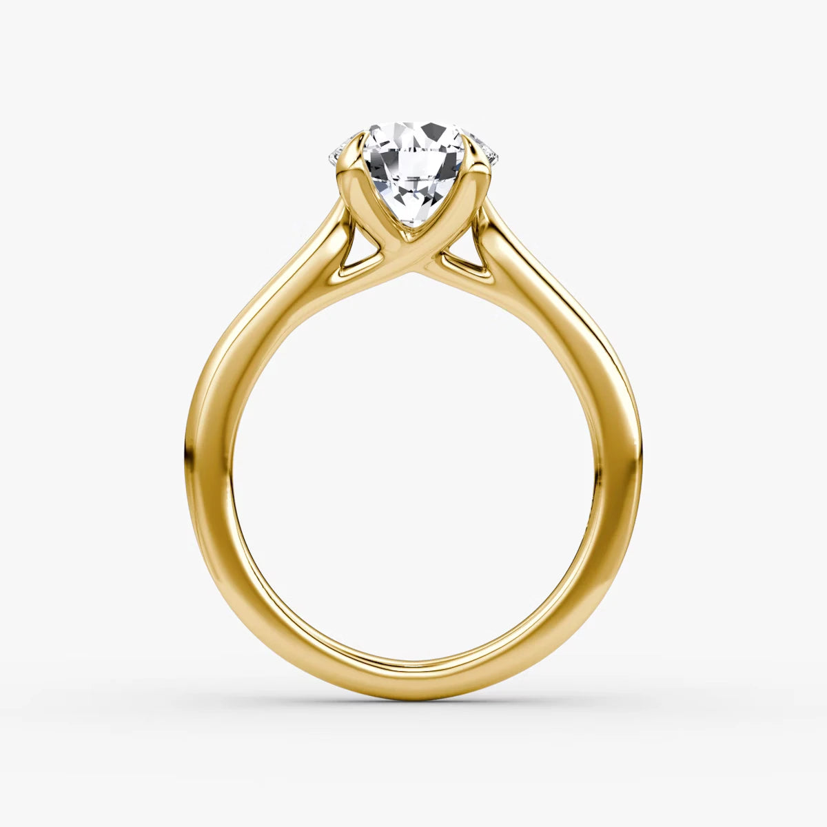 The Trellis Cathedral Round Brilliant White Gold Engagement Ring