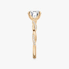 The Twisted Classic Round Brilliant White Gold Engagement Ring