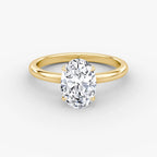 The Signature Oval Yellow Gold Engagement Ring