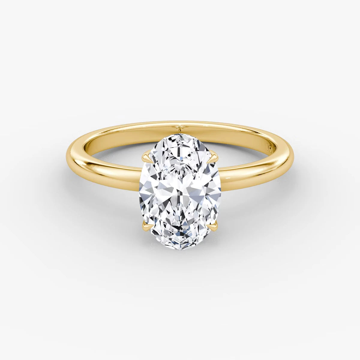 The Signature Oval Yellow Gold Engagement Ring