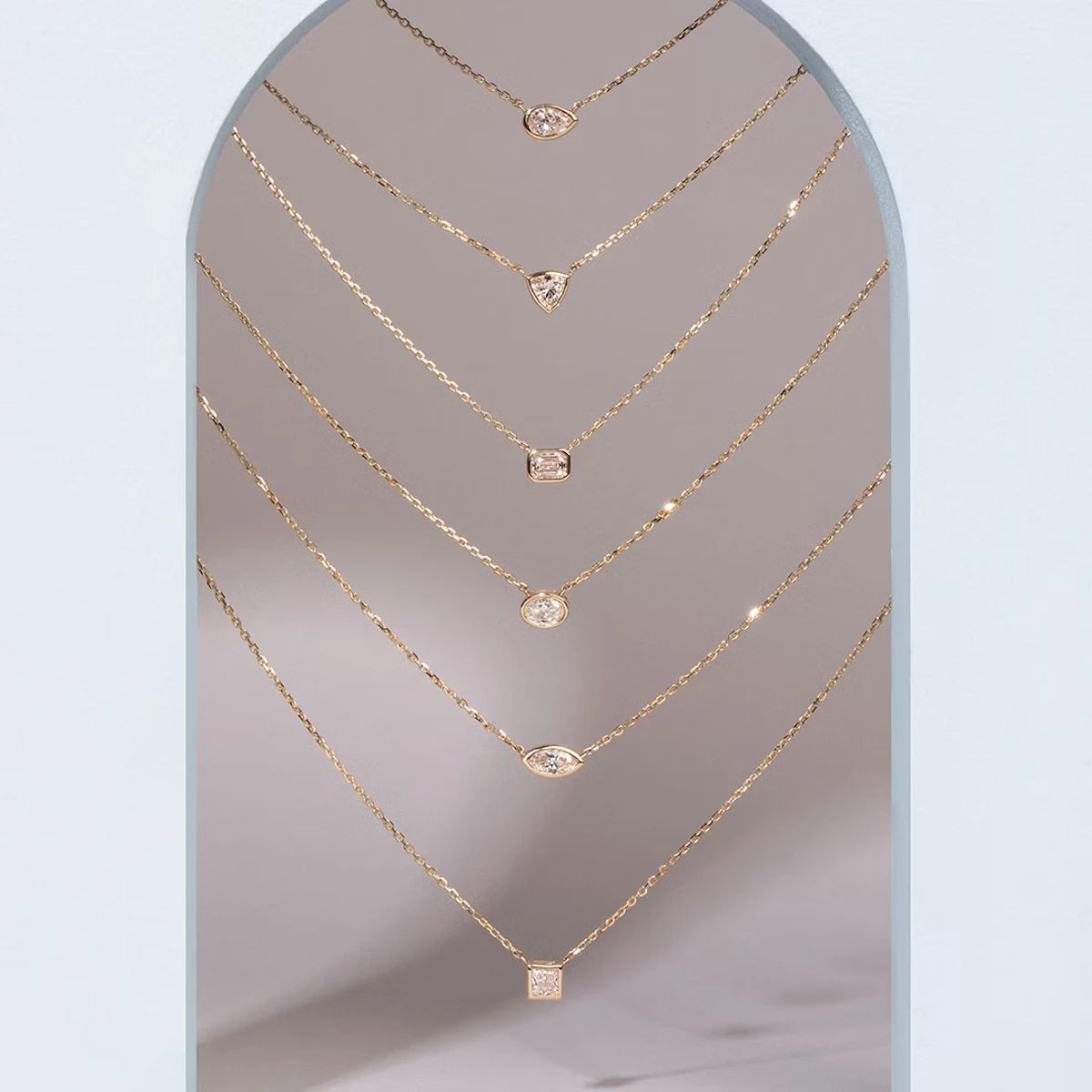 Bezel Solitaire Necklace