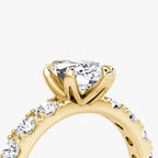 The Amour Eternity Marquise Yellow Gold Engagement Ring
