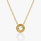 Dome Solitaire Necklace