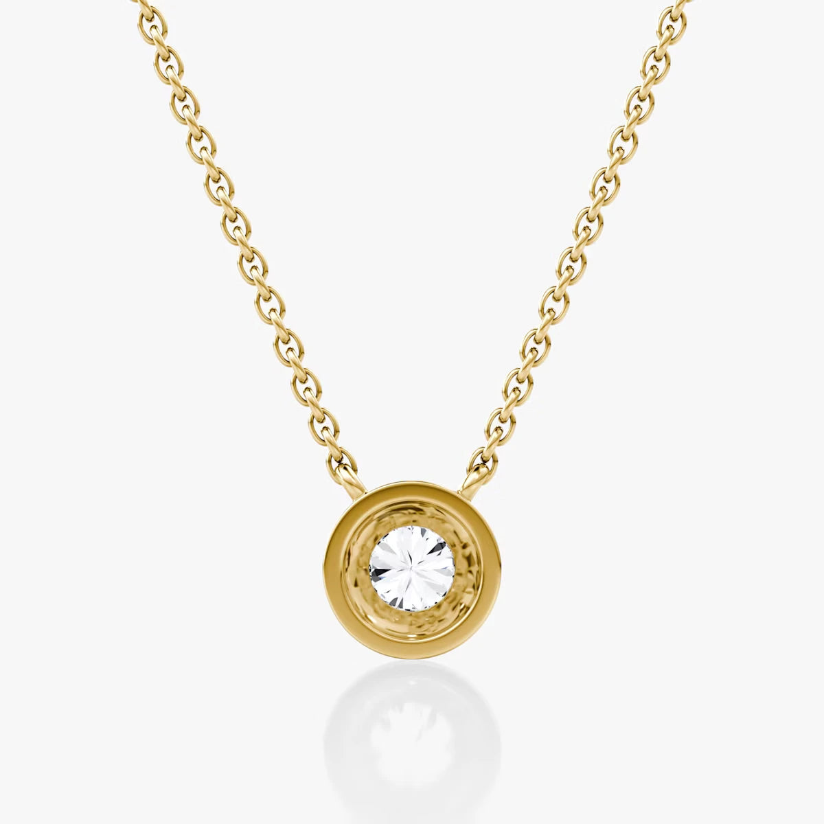 Dome Solitaire Necklace