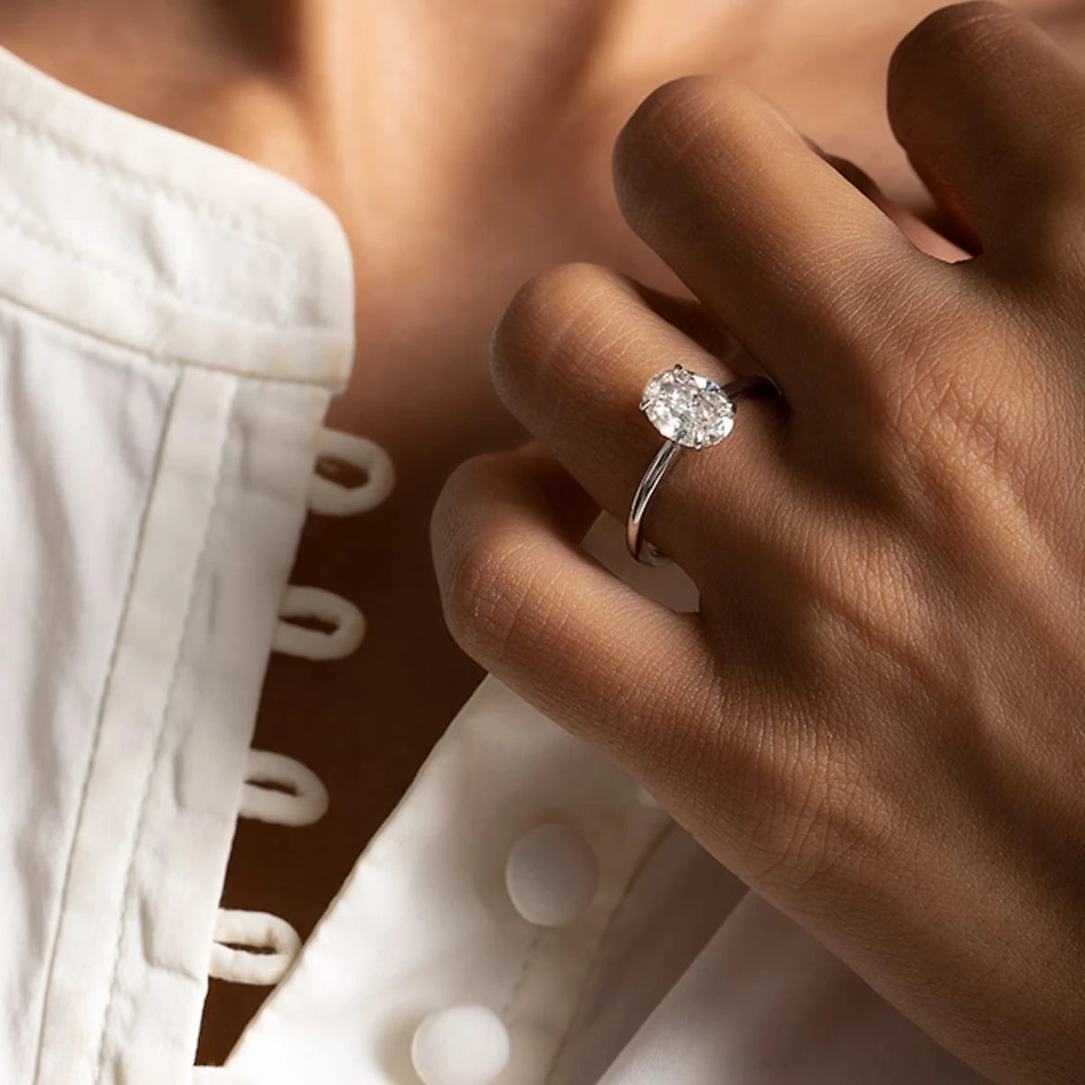 The Signature Oval Yellow Gold Engagement Ring