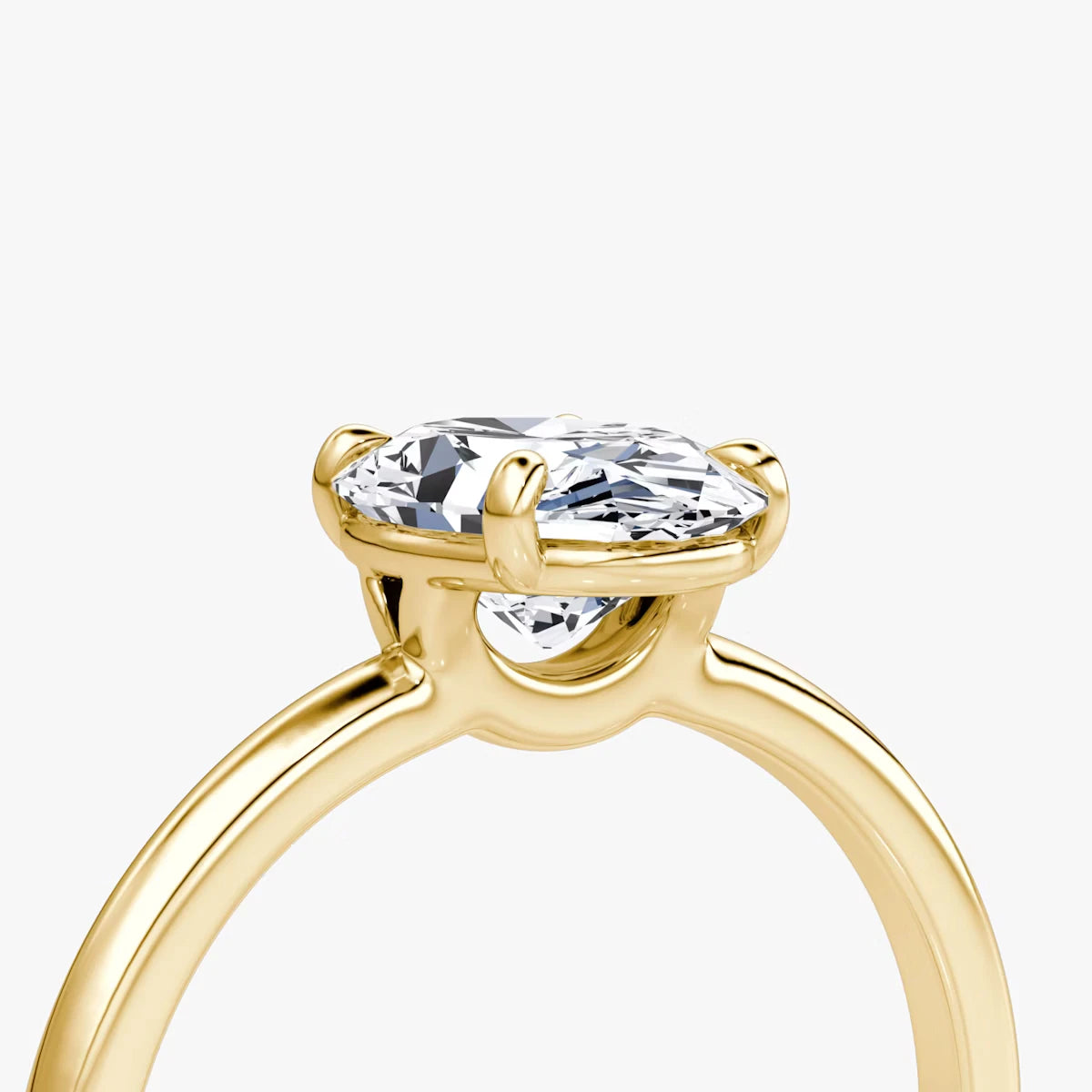 The Signature Oval Yellow Gold Engagement Ring