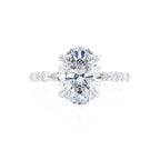 Oval Marquise Scatter Lab Diamond Ring
