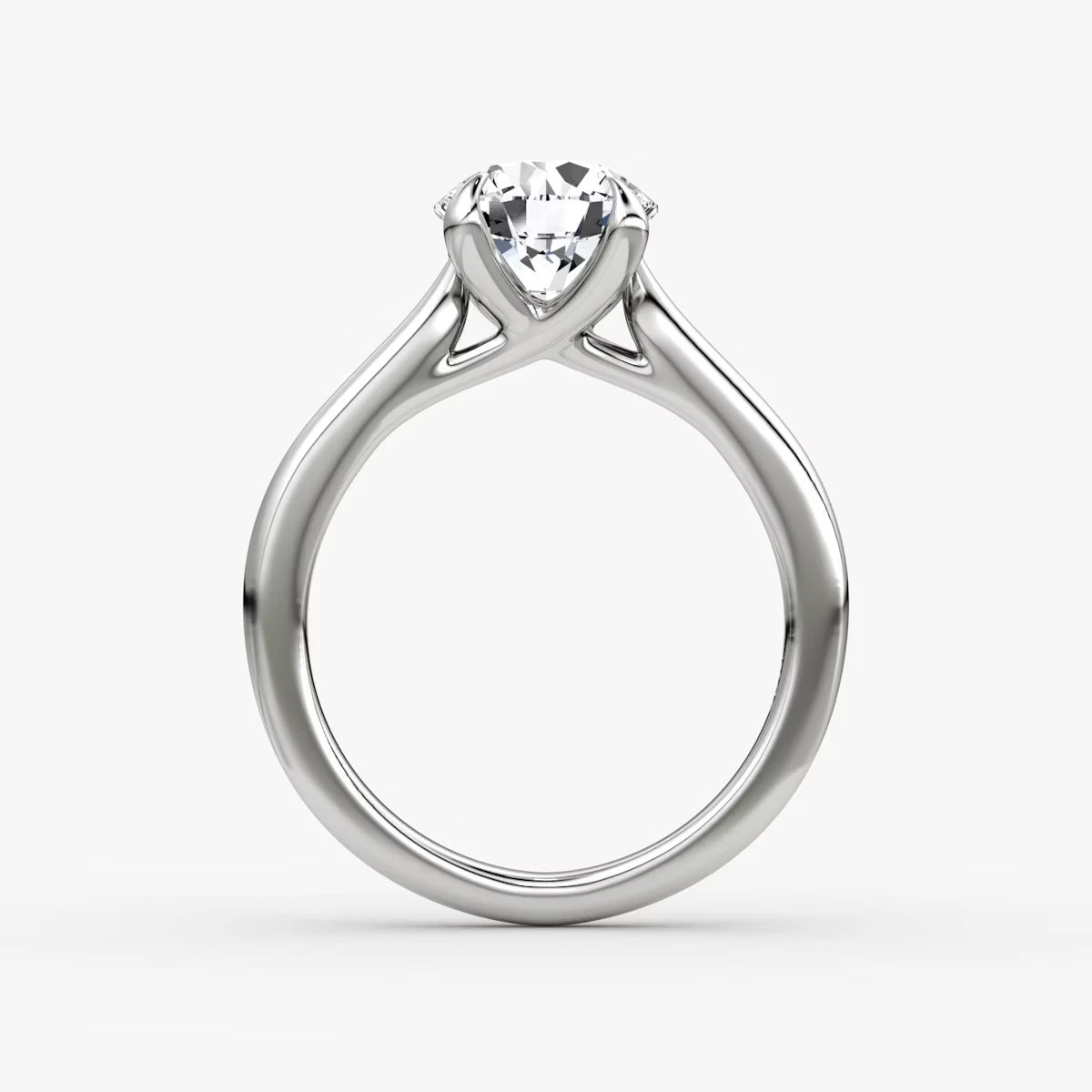 The Trellis Cathedral Round Brilliant White Gold Engagement Ring