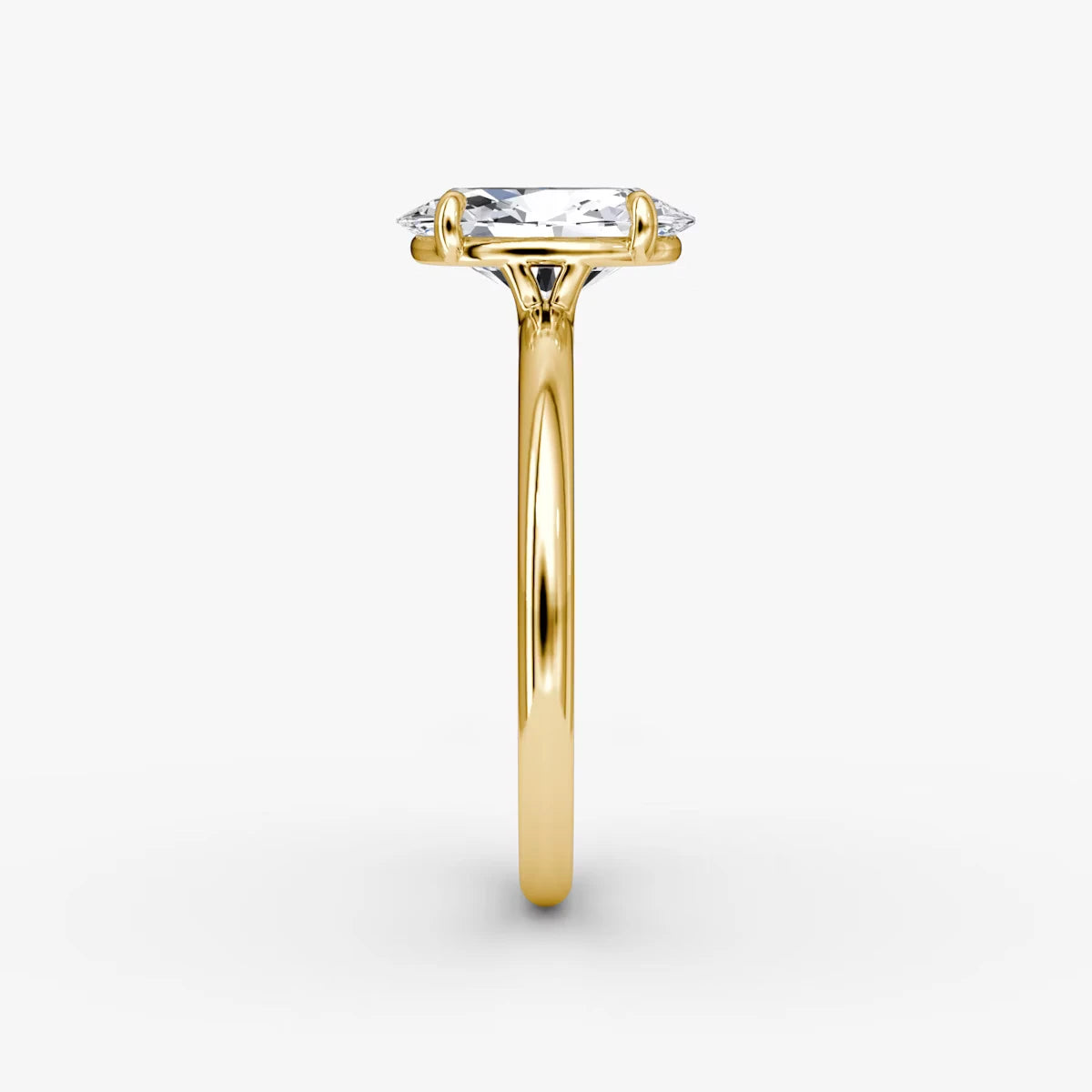 The Signature Oval Yellow Gold Engagement Ring