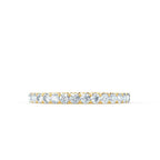 Round 18k Yellow Gold Pavé Eternity Band