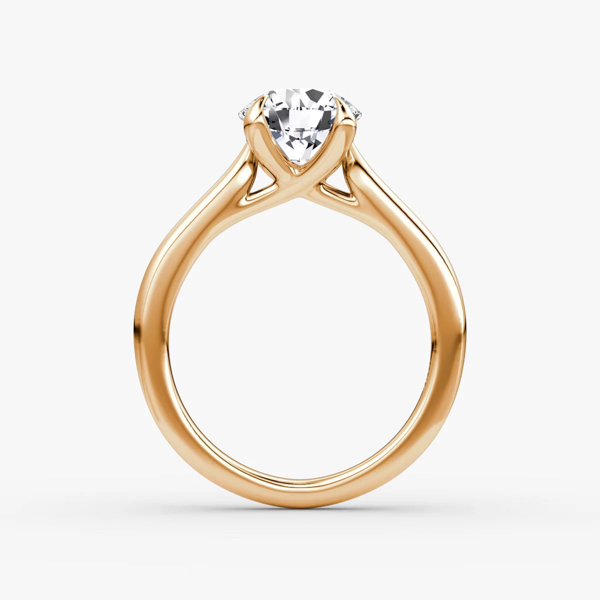 The Trellis Cathedral Round Brilliant White Gold Engagement Ring
