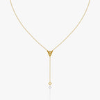 Emari V Duo Lariat Necklace