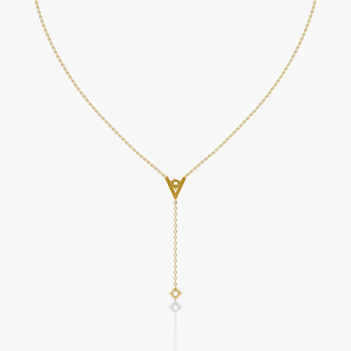 Emari V Duo Lariat Necklace