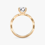 The Twisted Classic Round Brilliant White Gold Engagement Ring