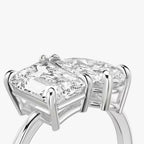 The Toi et Moi Emerald and Pear Yellow Gold Engagement Ring
