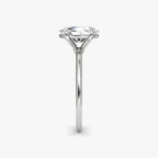 The Petite 4-Prong Solitaire Oval Yellow Gold Engagement Ring