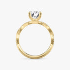 The Twisted Classic Round Brilliant White Gold Engagement Ring