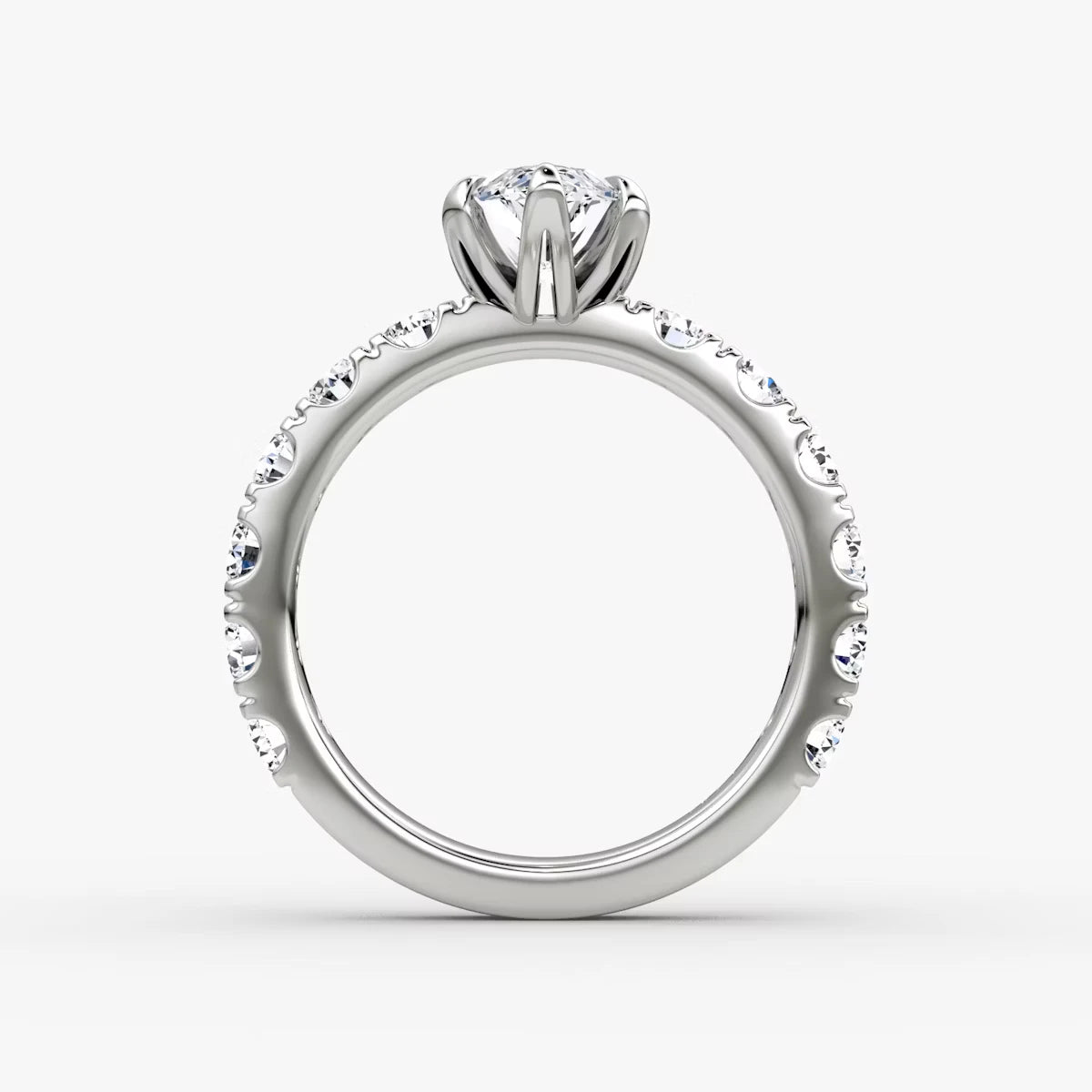 The Amour Eternity Marquise Yellow Gold Engagement Ring